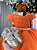 Vestido Ysa Kids Terracota Peito Perolas - Imagem 3