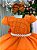 Vestido Ysa Kids Terracota Peito Perolas - Imagem 2