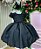 Vestido Ysa Kids Preto Peito Perolas - Imagem 1