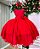 Vestido Bella Child Nara Vermelho Laço - Imagem 2