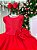 Vestido Bella Child Nara Vermelho Laço - Imagem 3