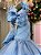 Vestido Bella Child Veronica Azul Bebe - Imagem 4