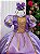 Fantasia Longa Princesa Belli Princesa Lilás Modelo 2 - Imagem 3