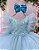 Vestido Bella Child Lorena Azul Bebe - Imagem 3