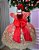 Vestido Marie Realeza Luci Vermelho e Dourado - Imagem 3
