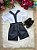 Conjunto Miss Cherry Meninos Social Shorts Ravi Azul Petroleo - Imagem 3