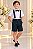 Conjunto Miss Cherry Meninos Social Shorts Ravi Azul Petroleo - Imagem 1
