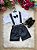 Conjunto Miss Cherry Meninos Social Shorts Ravi Azul Petroleo - Imagem 2