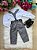 Conjunto Meninos Miss Cherry Leo Suspensorio Cinza Grafite - Imagem 4