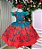 Vestido Marie Lola Verde Florido Natal - Imagem 5