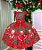 Vestido Marie Madeline Ursinho Xadrez Vermelho - Natal - Imagem 2