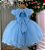Vestido Menina Bonita Magali Florzinha Azul Bebe - Imagem 3