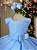 Vestido Belle Fille Lacinho Azul Serenity - Imagem 2