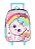 Kit Mochila Rodinhas + Lancheira Gatinha Cindy Unicornio - Imagem 3