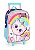 Kit Mochila Rodinhas + Lancheira Gatinha Cindy Unicornio - Imagem 4