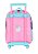 Kit Mochila Rodinhas + Lancheira Gatinha Cindy Unicornio - Imagem 5