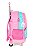 Mochila Rodinhas Barbie Love Cupcake Rosa - Imagem 8