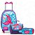 Kit Mochila Rodinhas + Lancheira + Estojo Sereia - Imagem 2