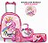 Kit Mochila Rodinhas + Lancheira + Estojo Unicornio - Imagem 1