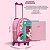 Kit Mochila Rodinhas + Lancheira + Estojo Unicornio - Imagem 2