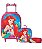 Kit Mochila Rodinhas + Lancheira + Estojo A Pequena Sereia Ariel - Imagem 1