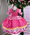 Vestido Junino Mimadine Luxo Elena Pink - Imagem 3