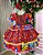 Vestido Junino Mimadine Luxo Luana Vermelho - Imagem 3
