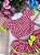 Conjunto Junino Banana Club Luxo Sofia Xadrez Vermelho - Imagem 3