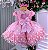 Vestido Menina Bonita Jennifer Renda Florida Rosa - Imagem 3