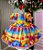 Vestido Junino Mimadine Luxo Caetana Colorido - Imagem 1