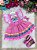 Romper/Vestido Princesa Belli Tematico Ursinhos Carinhosos - Imagem 1