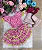 Conjunto Junino Banana Club Luxo Sofia Xadrez Rosa - Imagem 9