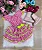 Conjunto Junino Banana Club Luxo Sofia Xadrez Rosa - Imagem 6