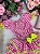 Conjunto Junino Banana Club Luxo Sofia Xadrez Rosa - Imagem 7