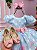 Vestido Infantil Temáticos da Gigi Galinha Pintadinha Azul - Imagem 4