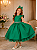 Vestido Ysa Kids Francine Verde Bandeira - Imagem 1