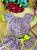 Conjunto Junino Banana Club Luxo Sofia Xadrez Lilas - Imagem 4