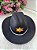 Chapeu/Chapéu Belli Preto Sheriff Dourado - Imagem 4