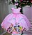 Vestido Ysa Kids Looney Tunes Baby Rosa - Imagem 3