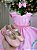 Vestido Ysa Kids Looney Tunes Baby Rosa - Imagem 6