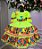 Vestido Junino Banana Club Luxo Roça Animada - Imagem 5