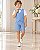 Conjunto Social Miss Cherry Leandro Colete Azul Bebe - Imagem 1