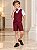Conjunto Social Miss Cherry Leandro Colete Marsala - Imagem 1