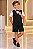 Conjunto Social Miss Cherry Leandro Colete Preto - Imagem 1