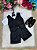 Conjunto Social Miss Cherry Leandro Colete Preto - Imagem 1
