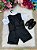 Conjunto Social Miss Cherry Leandro Colete Preto - Imagem 3