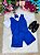 Conjunto Social Miss Cherry Leandro Colete Azul Royal - Imagem 1