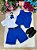 Conjunto Social Miss Cherry Leandro Colete Azul Royal - Imagem 3