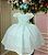 Vestido Ysa Kids Verde Claro Peito Perolas - Imagem 1