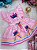Romper/Vestido Princesa Belli Junino Luxo Stitch Rosa - Imagem 3